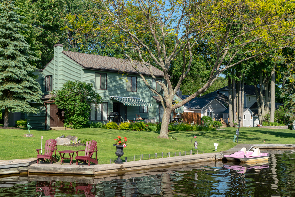 small lake home near central ohio
