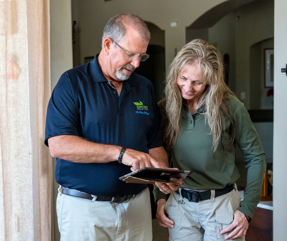 Mold Remediation in Roanoke a family of three sitting on the floor with legs crossed