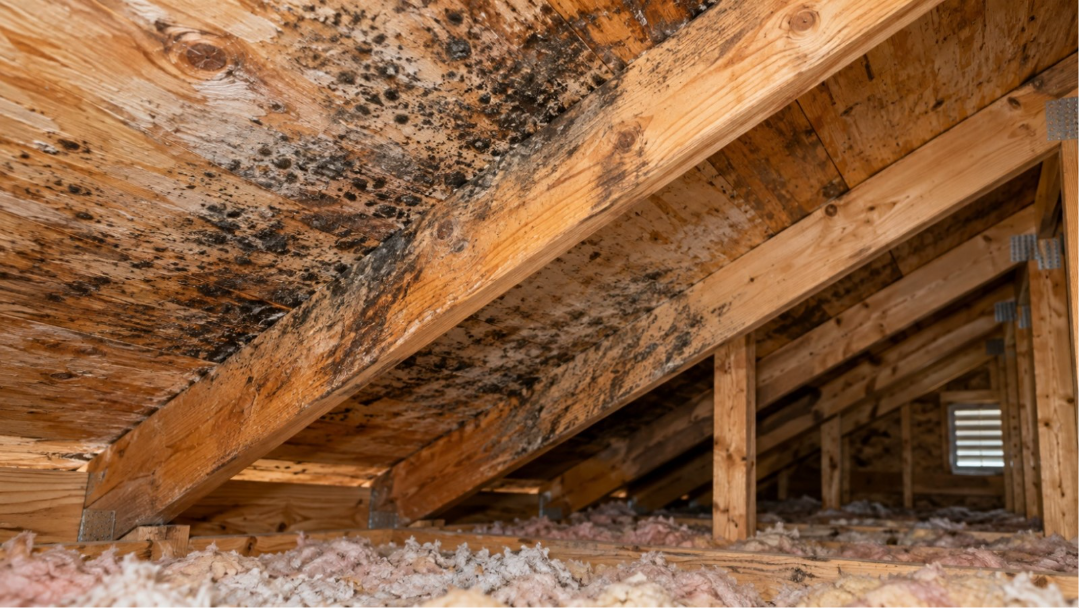 Attic Mold Removal: Signs, Causes, Treatment & Prevention